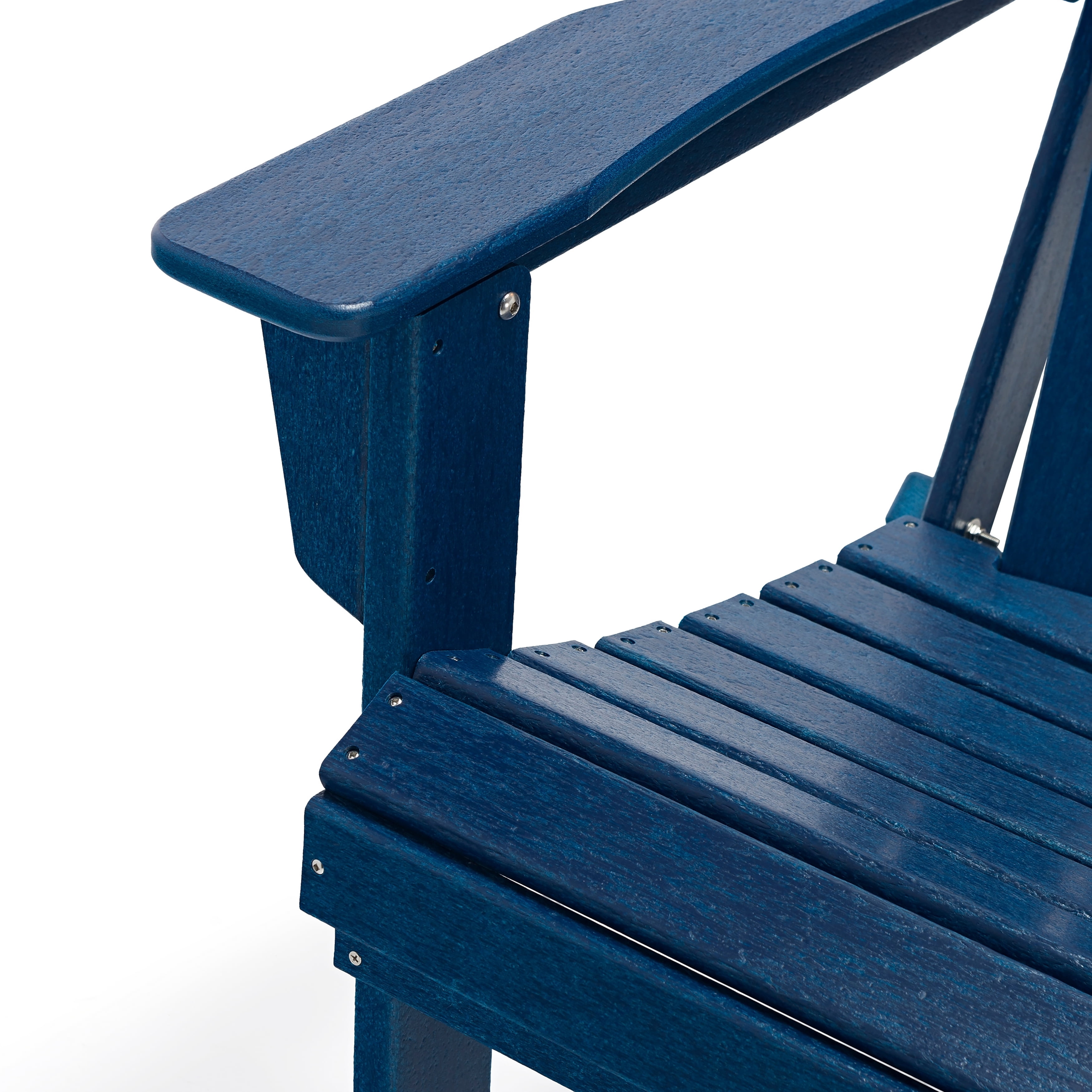 Westin Outdoor Braxton Folding Plastic Adirondack Chair (Set of 2), Navy Blue