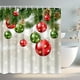 thumbnail image 4 of Cortina de Ducha de Navidad,Varios Patrones de Impresión Digital Cortina de Baño de Poliéster 90x180cm,Secado Rápido con Canales Metálicos para Fácil Instalación Y Cuidado,Anillos de Cortina de Ducha, 4 of 6