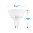 thumbnail image 4 of Luxrite MR16 LED Bulb 50W Equivalent, 12V, Dimmable, 500 Lumens, GU5.3 LED Bulb 6.5W, Enclosed Fixture Rated (24 Pack) 5000K (Bright White), 4 of 5