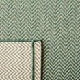 thumbnail image 5 of SAFAVIEH Courtyard Blazhe Chevron Indoor/Outdoor Area Rug, Dark Green/Beige, 6'7" x 6'7" Round, 5 of 9
