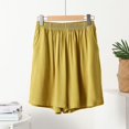 thumbnail image 2 of RQYYD Womens Casual Lounge Shorts Elastic Waist Pull On Bottoms Soft Breathable Lightweight Comfy Sleepwear Shorts with Pockets, 2 of 5