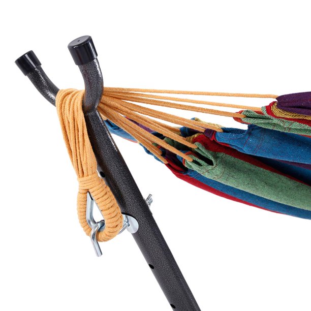 Ktaxon Iron Double Hammock Stand Set, Multicolor 78.74