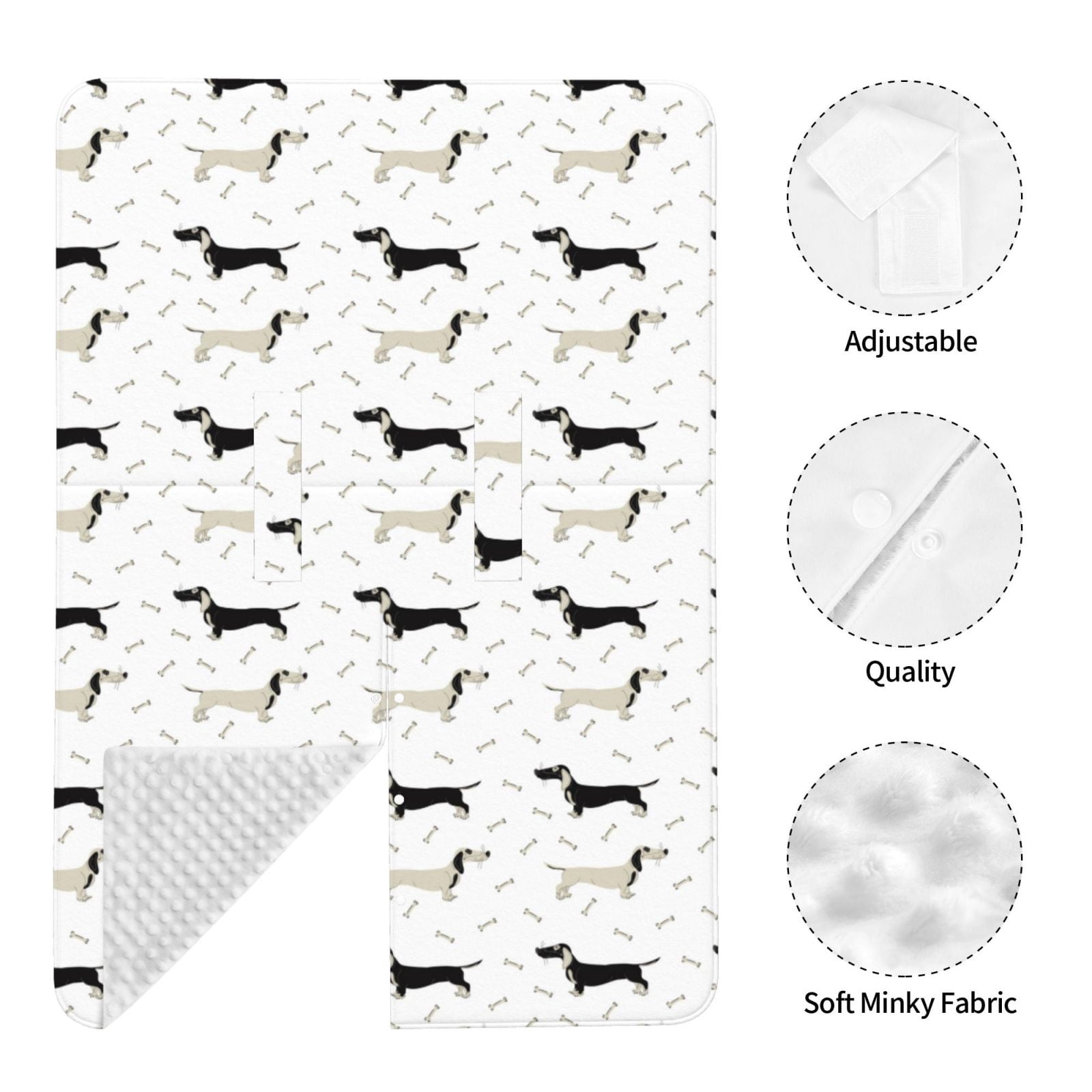 Naloa Dachshund Dog Baby Car Seat Cover, Breathable Baby Carrier Cover, Multiuse Baby Carrier Cover & Nursing Breastfeeding Cover