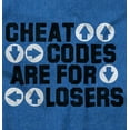 thumbnail image 2 of Cheat Codes For Losers Video Gamer Crewneck T Shirts Boy Girl Teen Brisco Brands S, 2 of 6