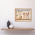 thumbnail image 2 of Ancient Egyptian Papyrus Painting Hieroglyphics Horus Thoth Anubis Weighing Souls Art Print Framed Poster Wall Decor 12x16 inch, 2 of 5