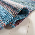 thumbnail image 6 of SAFAVIEH Montauk Albine Striped Cotton Area Rug, Blue/Orange, 4' x 6', 6 of 9