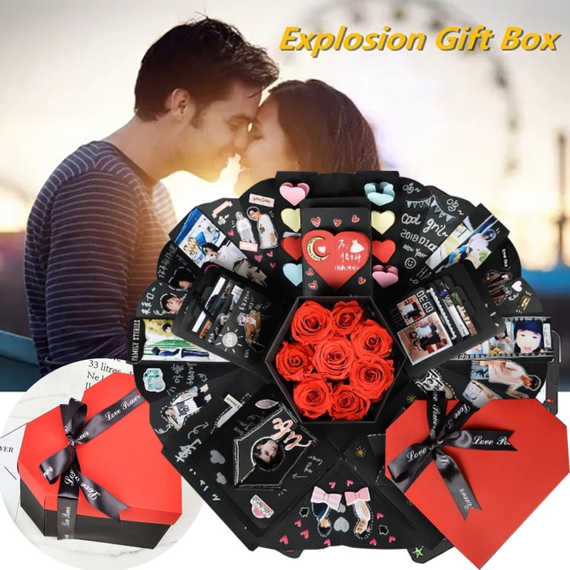 Surprise DIY Explosion Box Love Memory Photo Album for Creative Birthday Gift 