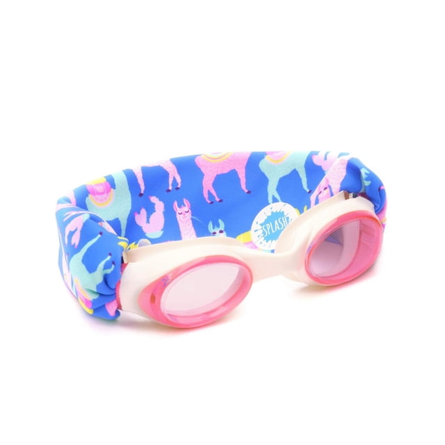 SPLASH PLACE GOGGLES NATACION con Correa de Tela - LLAMA FIESTA | Fun, Fashionable, Comfortable - Go multicolor