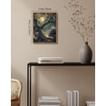 thumbnail image 7 of Drsoum Vintage Forest Moon Night Oval Wall Art Rustic Cottagecore Oval Wall Decor Dark Academia Moody Tree Hanging Canvas Prints Bedroom Living Room 11x14in Brown Framed, 7 of 7