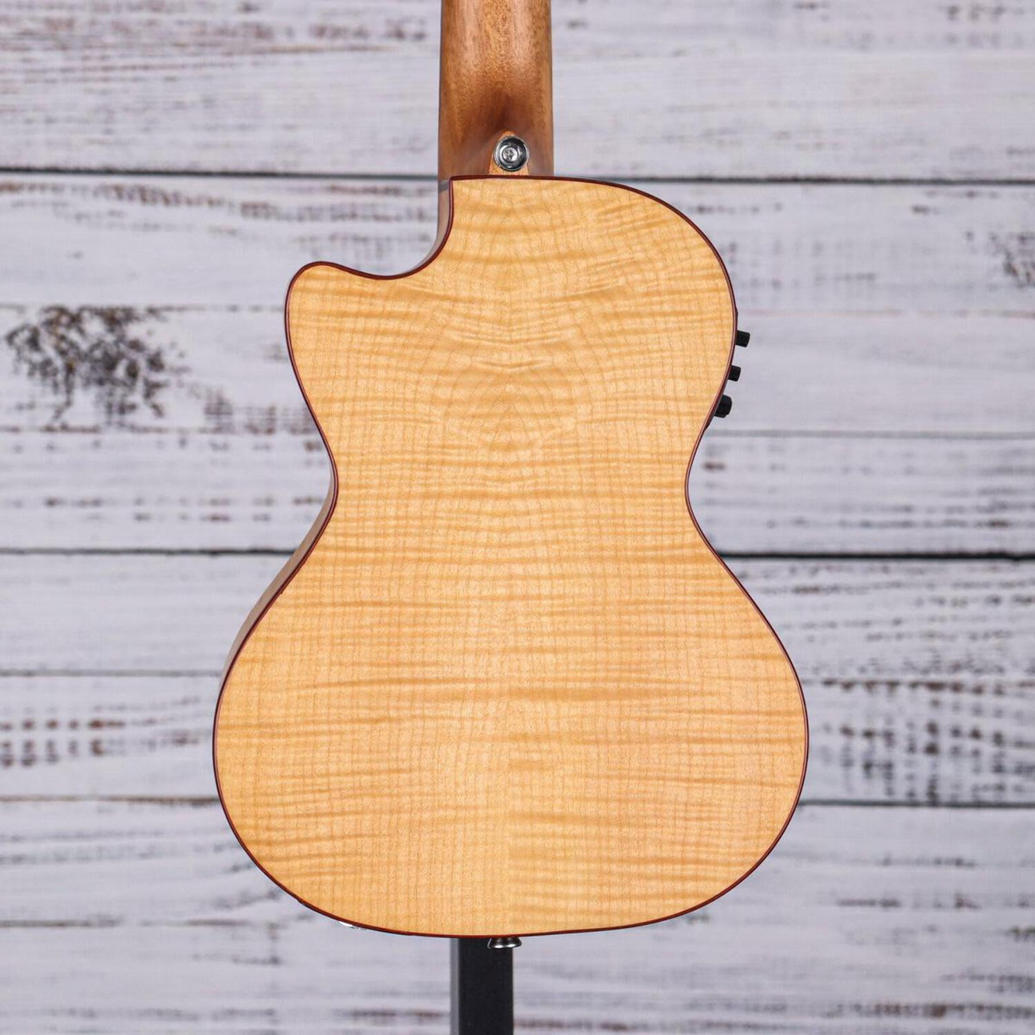 Lanikai FM-5CET Flame Maple 5-String Acoustic Electric Baritone Ukulele with Bag