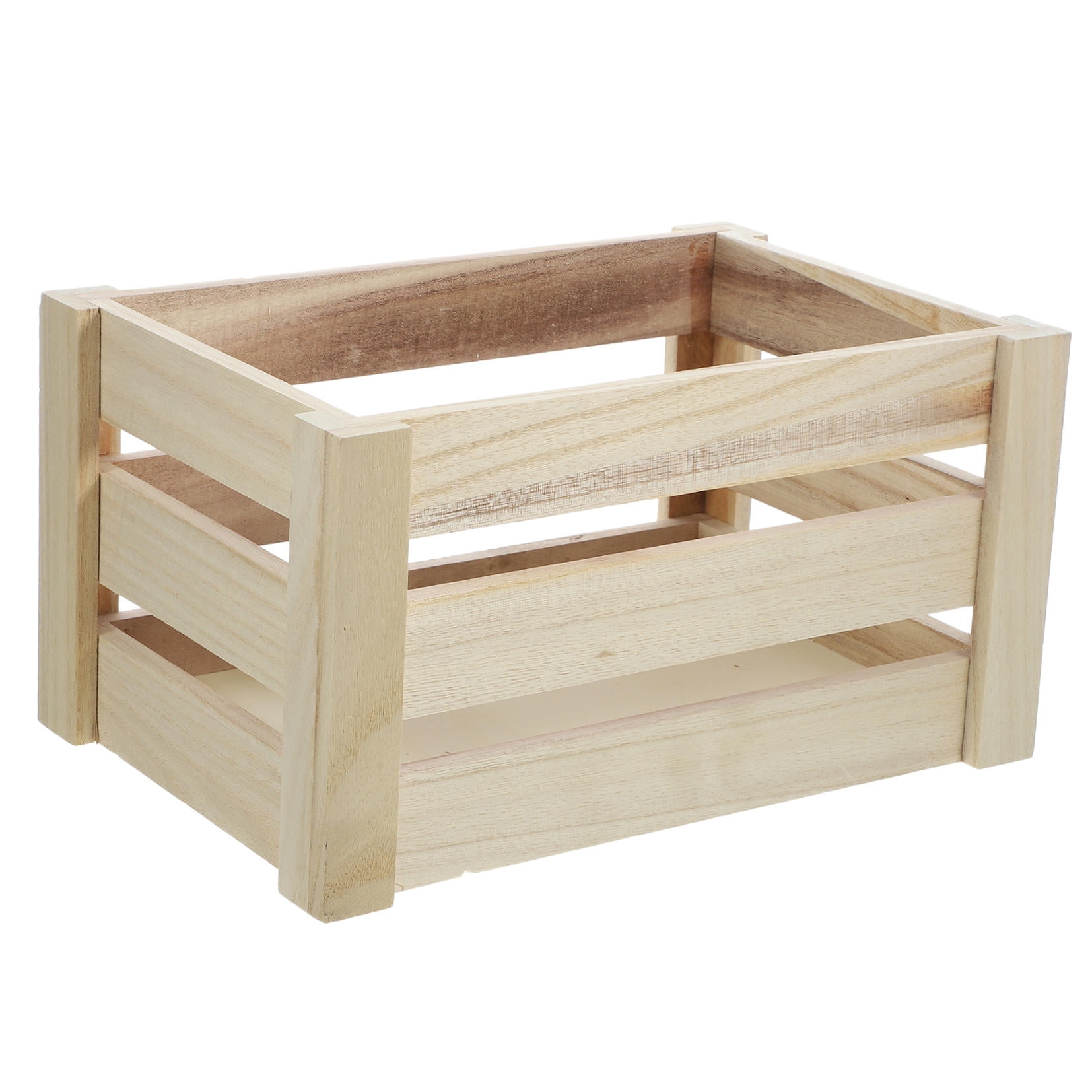 IBASETOY Desk Organisation Desktop Storage Box Bamboo for Cafe Shop 1Pcs