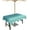 Ombre Turquoise, variant on Outdoor Tablecloth Teal Ombre Rectangle Patio Tablecloths 60x84, Waterproof Outside Table Cloths with Umbrella Hole and Zipper, Turquoise Summer Table Cover for Outdoor Tables Garden