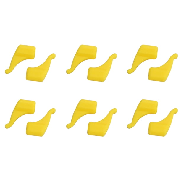 Sonducket 12 Uds. Ganchos antideslizantes para las orejas Amarillo