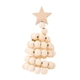 thumbnail image 2 of Adornos navideños de cuentas de madera para árbol de Navidad, decoración navideña coleccionable rústica en miniatura Color de la madera, 2 of 9