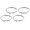 Plating, variant on Fanoery 4pcs Car Air Conditioning Trim Outlet Cover Decoration Circle Rings Sticker Auto Accessory for Luxurious Interior Touch