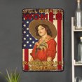 thumbnail image 2 of Placa Metal Vaquera Mujeres Cgtredaw Arte Pintura Hierro Rectangular 20x30cm, 2 of 9
