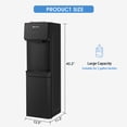 thumbnail image 2 of COSVALVE 5 Gallon Hot & Cold Top Loading Water Dispenser Cooler with Freezer Cabinet, Child Safety Lock, 2 of 9