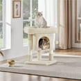 thumbnail image 2 of Yaheetech 23.2″ H Spacious Cat Tree with Wide Top Perch for Indoor Cats, Beige, 2 of 6