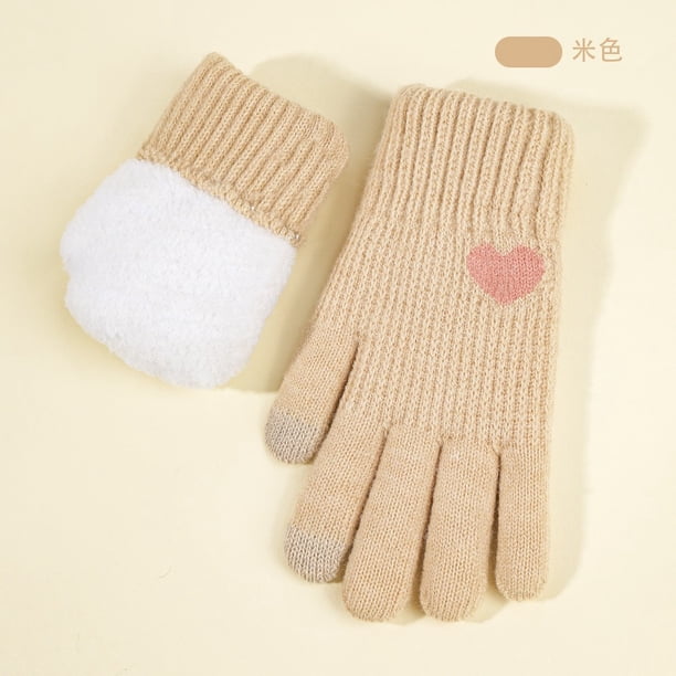 Guantes de invierno para mujer, guantes cálidos para pantalla táctil, guantes a prueba de viento para mujeres y niñas, guantes de invierno para mujer
