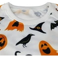 thumbnail image 3 of Chandails en Molleton d'Halloween pour Femmes Citrouille Col Rond Décontracté Manches Longues Ample Chandail de Vacances, 3 of 7