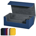 thumbnail image 3 of Card Storage Box for Trading Cards,Card Deck Case, Magnetic Closure Card Holder for Magnetic Game Cards Blue, 3 of 7