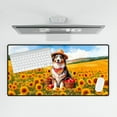 thumbnail image 4 of Vintage Australian Shepherd Says Hello Mother's Day Summer Sunflower Field Desk Mat Full Keyboard Mouse Pad Aussie Dog Lover Gifts Large Mousepad - 12005, 4 of 5