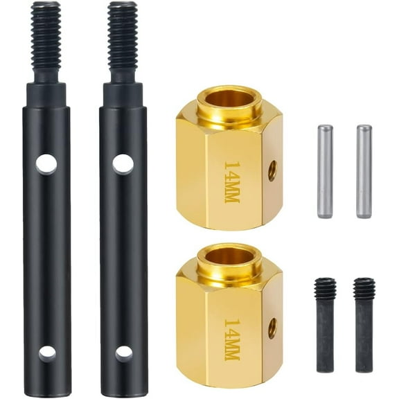 Solid Brass & Steel 14mm Wheel Spacers Stable & Durable RC Crawler Car Upgrades