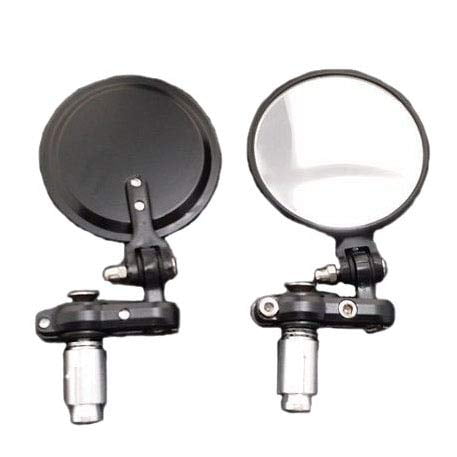 3" Convex Round 7/8" 22mm Handlebar Rearview Side Bar End Barend Mirror for Harley Honda Kawasaki Suzuki Yamaha BMW Triumph Cafe Racer BOBBER Clubman Rat Bike Old School Vintage Retro