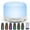 500ml Aroma Water Diffuser, variant on Fimilo Essential Oils Set, Fragrance Oils Gift Set for Diffuser - Peppermint,Lemongrass,Tea Tree,Rosemary,Lavender,Orange Kit (6 X 10ML)