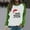 Green, variant on WXLWZYWL Ugly Christmas Sweatshirts for Women Long Sleeve Fitted Tops Raglan Shoulder Round Neck Blouses Patchwork Pullover
