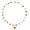 red, variant on Crystal Sun Necklace for Women 18K Gold Plated Sun Pendant Necklace Natural Stone Crystal Choker Necklace Healing Crystal Necklace Christmas Trendy Jewelry for Women[h4618]