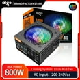 thumbnail image 1 of AK PC PSU Power Supply 800W Competitive Game Gamer RGB 120mm Fan 220V ATX Desktop Computer Power Supply For BTC Pc gamer 800W EU Plug, 1 of 5