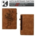 thumbnail image 4 of for Samsung Galaxy Tab S8 2022/Tab S7 2020 11" SM-X700/X706/T870/T875/T878, Premium Luxury PU Leather Cover/Smart Folio with Dual Stand & Auto Sleep/Wake Case Cover with Pen Slot & Card Slots, Brown, 4 of 9