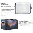 thumbnail image 2 of Yayeee Canvas Storage Basket with Handles for Shelves Fabric Bins Closet Organizer, Mountains and Forests, 2 of 8