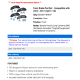 thumbnail image 2 of Front Brake Pad Set - Compatible with 2010 - 2017 Ford F-150 2011 2012 2013 2014 2015 2016, 2 of 2