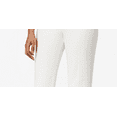 thumbnail image 3 of KASPER Womens White Stretch Zippered Crepe Mid-rise Wear To Work Straight leg Pants 4, 3 of 6