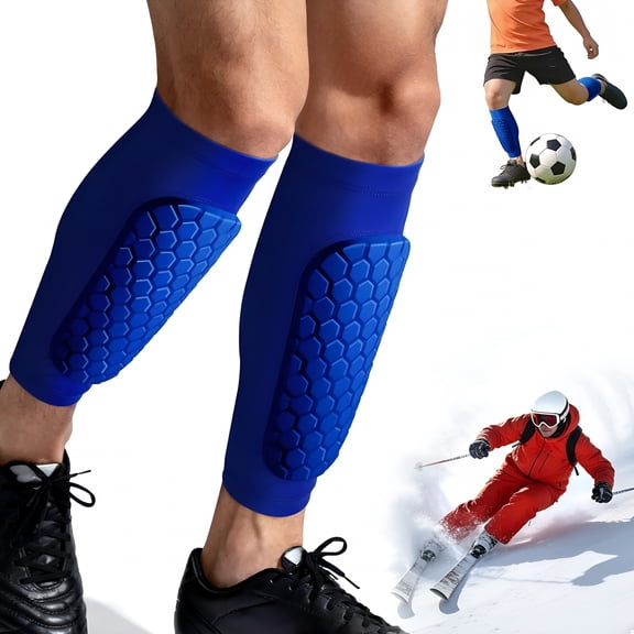 BESTSKY Soccer Shin Guards for Kids Youth Adult,Calf Compression Sleeve with Honeycomb Shin Pads