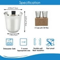 thumbnail image 6 of Diego Stovetop Espresso Maker with 2pcs Stainless Steel Cups, Silver Moka Pot for Gas Induction Electric, 6 of 8