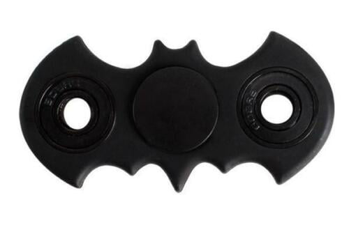 Batman Batarang Fidget Spinner Black with bat logo sticker Free Shipping USA 