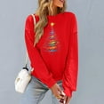 thumbnail image 6 of ‌FDGIU Christmas Sweatshirt for Women 2025 – Merry Holiday Pullover, Cozy Long Sleeve Loose Fit Top‌, 6 of 6