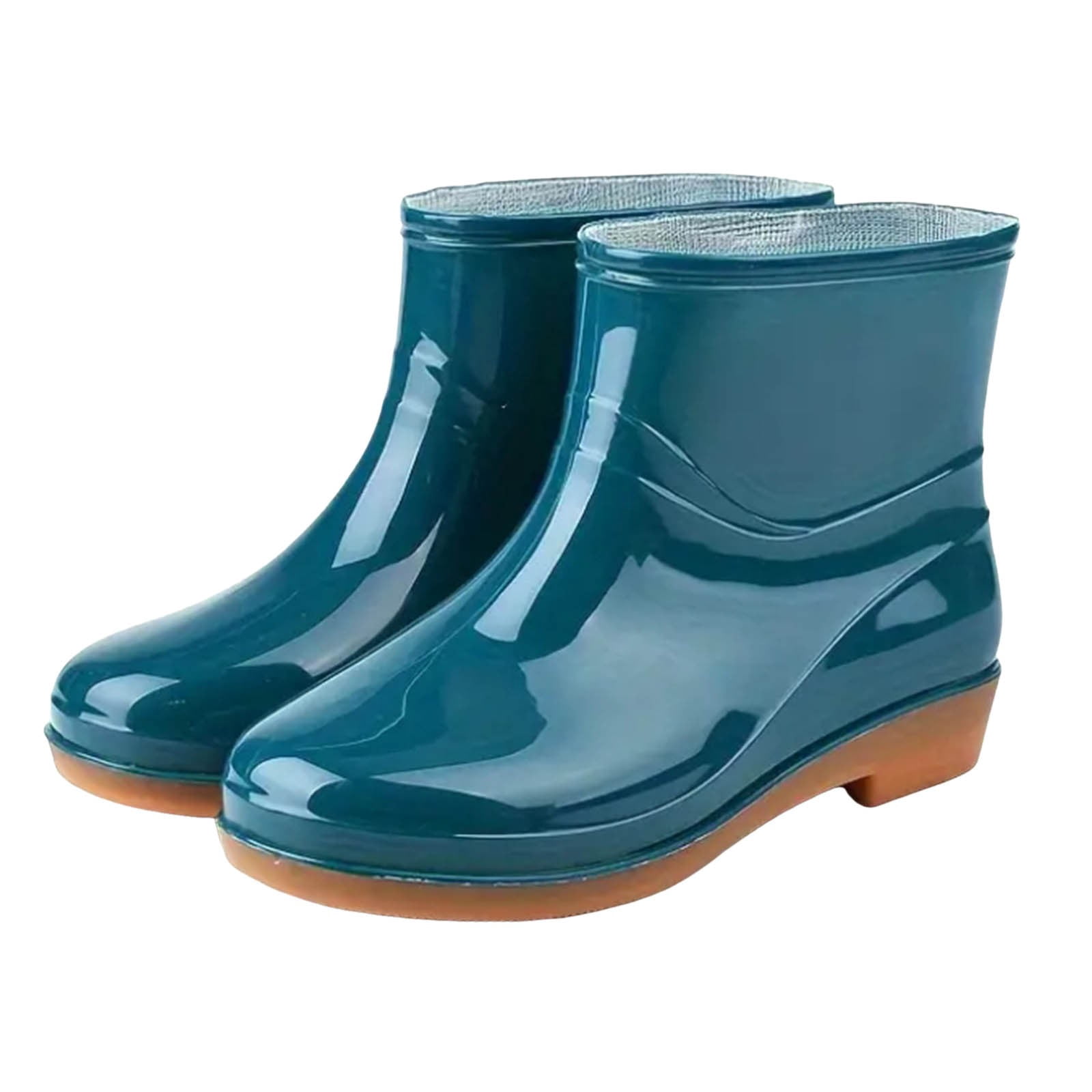 IUJSOY Women's Short Ankle Rain Boots Waterproof Lightweight Garden Work Rain Shoes for Women