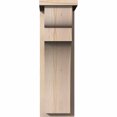 thumbnail image 2 of 7 1/2"W x 12"D x 24"H Yorktown Smooth Corbel w/Backplate, Douglas Fir, 2 of 9