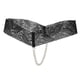 thumbnail image 5 of Sexy Women Crotchless Panties Sheer Lace Thong Underwear Pearls Strings Black -l, 5 of 5