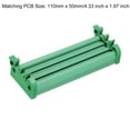 thumbnail image 2 of Uxcell DIN Rail Mount Carrier for 110mm x 50mm PCB, Housing, Bracket, Green, 2 of 4