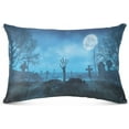thumbnail image 2 of GZHJMY Halloween Zombie Night Pillowcase Plush Pillowcase for Hair and Skin, Soft Standard Size Pillow Cases Zippered Queen Pillow Case Set of 1-20x26in Home Decor, 2 of 7