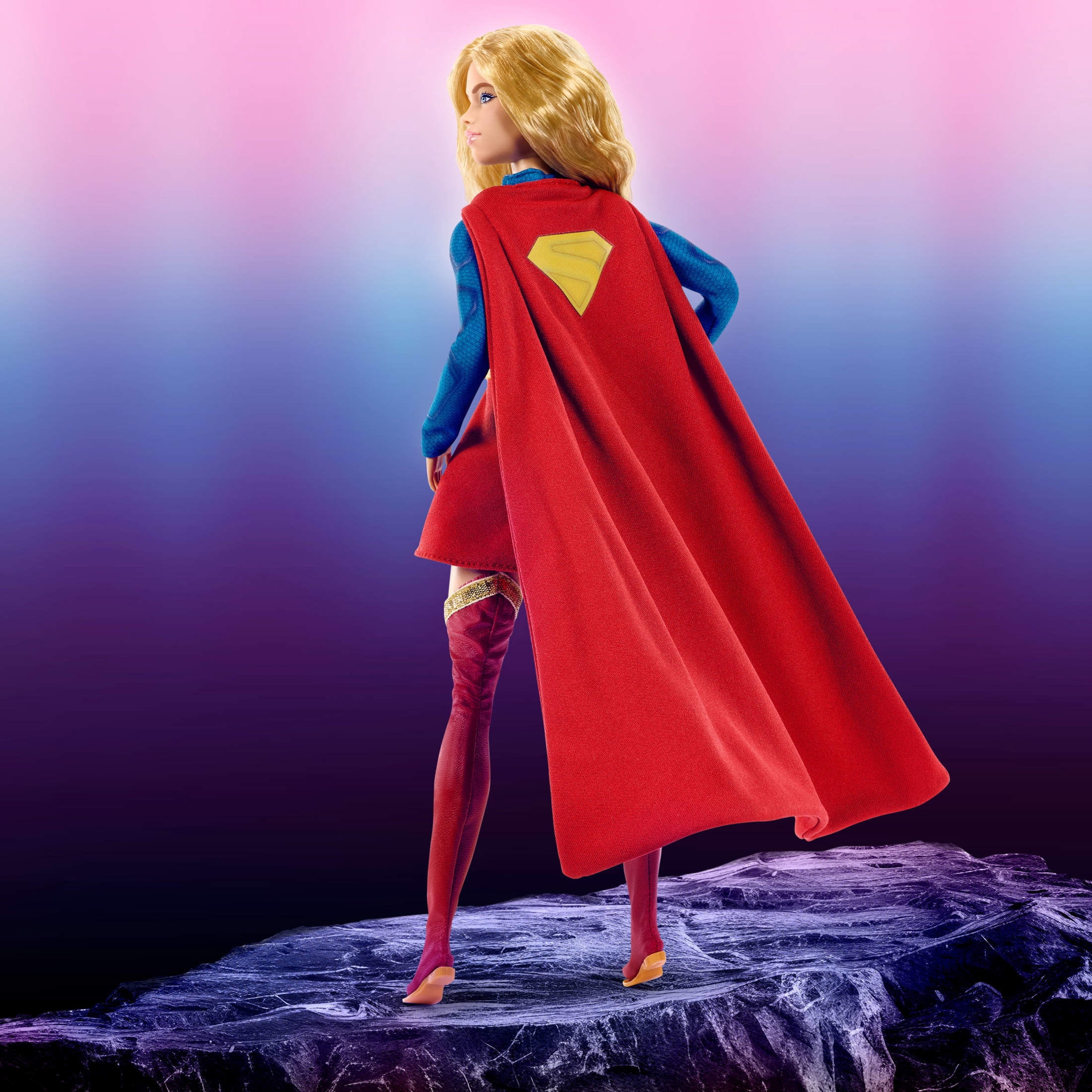 Barbie Signature DC Supergirl Fashion Doll, Super Hero Costume with Cape, Blonde, Collectible
