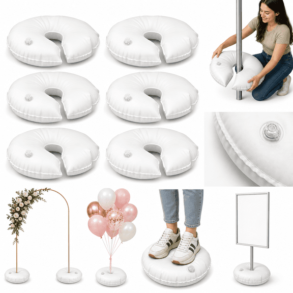 4 Water Fillable Balloon Arch Weights U-Shaped Party Decor Supplies