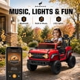 thumbnail image 5 of Conchico Licensed Ford Bronco Raptor 12V Kids Ride on Cars with Remote Control, Battery Powered Ride on Toys with All-Terrain Wheels, Toddler Electric Car with Music for Boys Girls 3-5, Red, 5 of 9