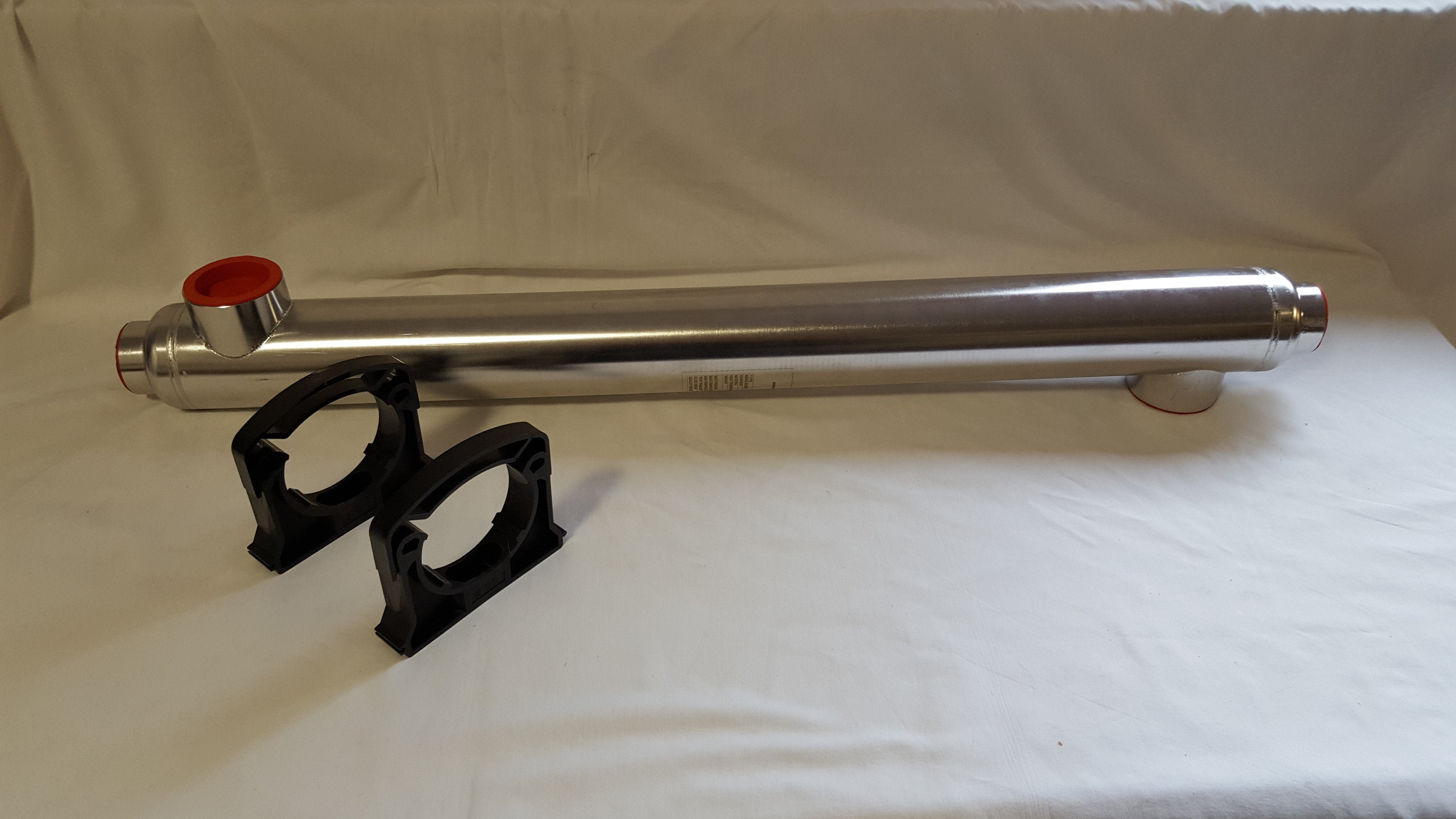 85,000 BTU Stainless Steel Tube and Shell Heat Exchanger for Pools/Spas os