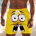 thumbnail image 2 of Mens Swim Trunks Board Shorts Funny Cartoon Face Print Swimming Trunks Quick Dry Beach Shorts Casual Summer Short, 2 of 4